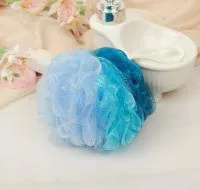 мочалка для тела градиент микс, полиэтилен, доляна